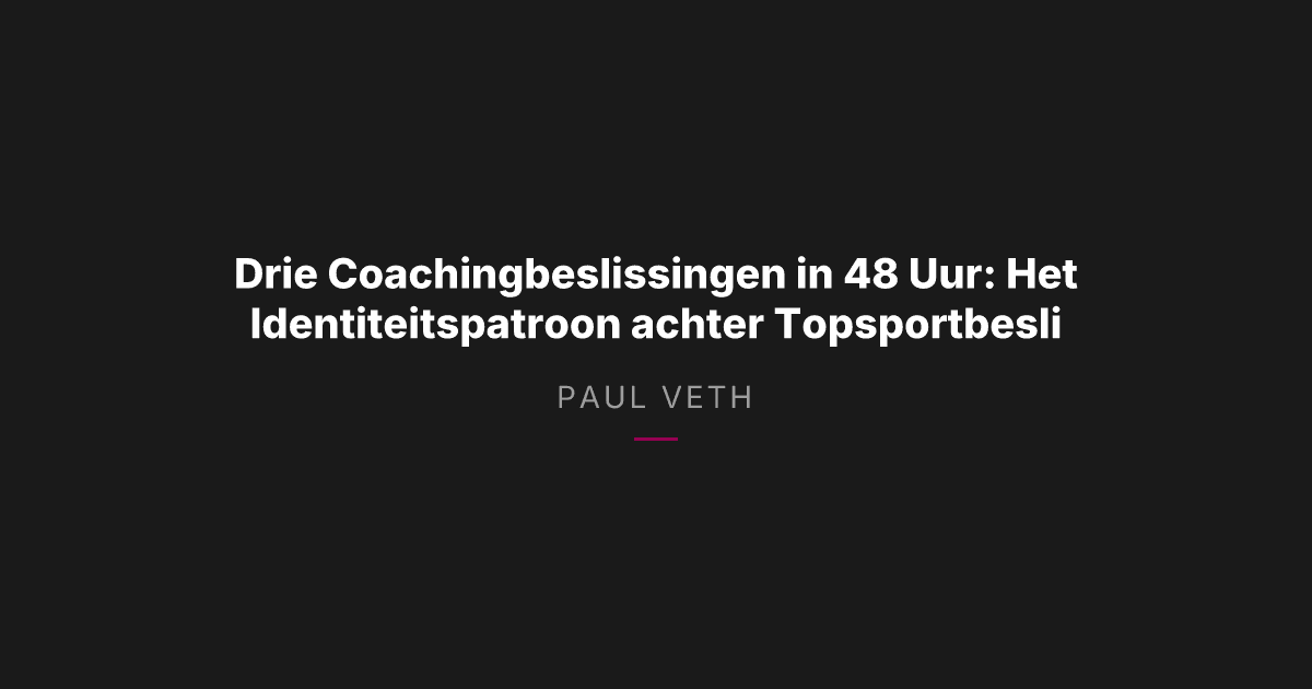 De Coaching Carrousel in het Collegebasketbal: Wat Het Zegt Over Identiteit op Topniveau