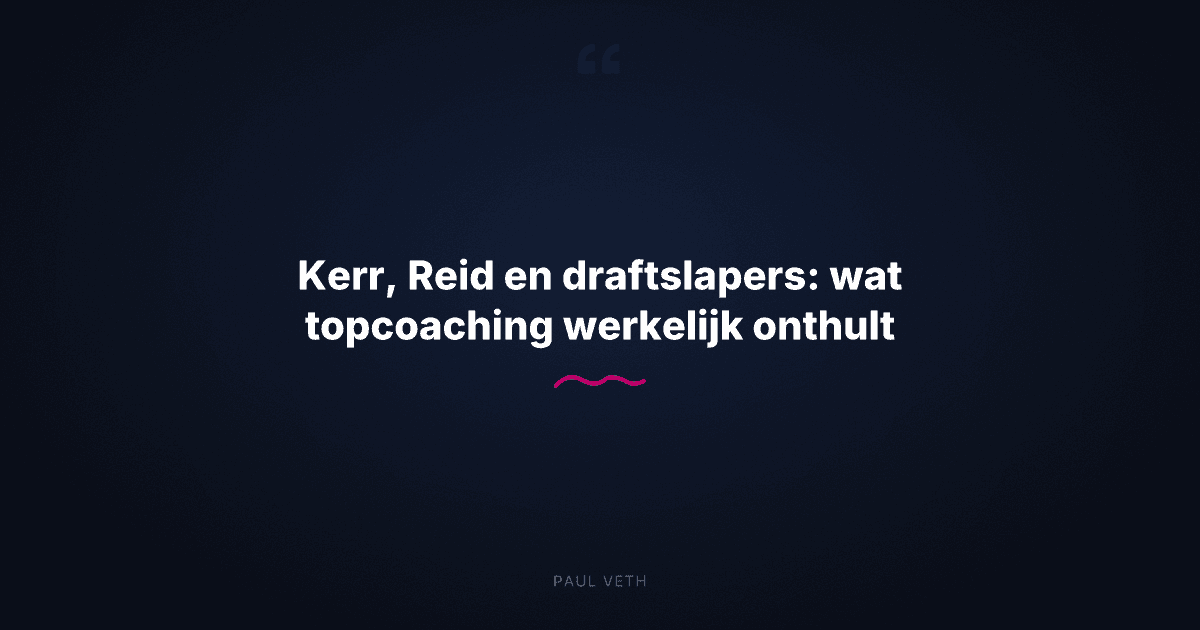 Hoe topsporters en coaches scherp blijven: identiteit onder druk