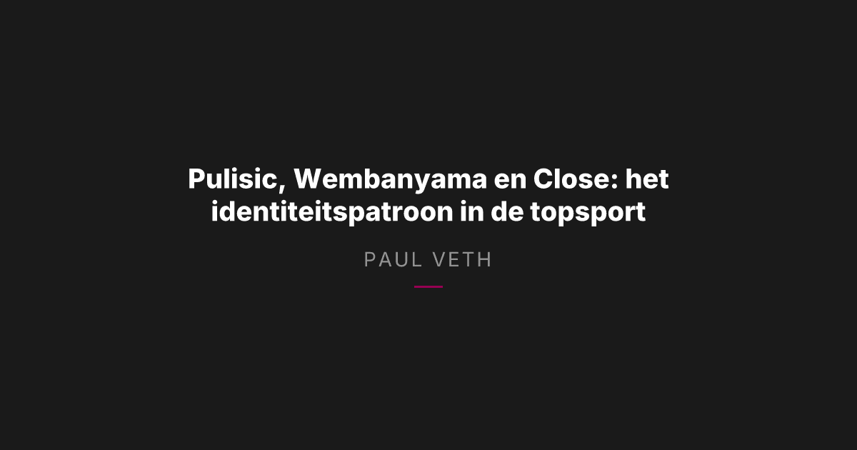 Hoe topsporters omgaan met druk: identiteit boven prestatieangst