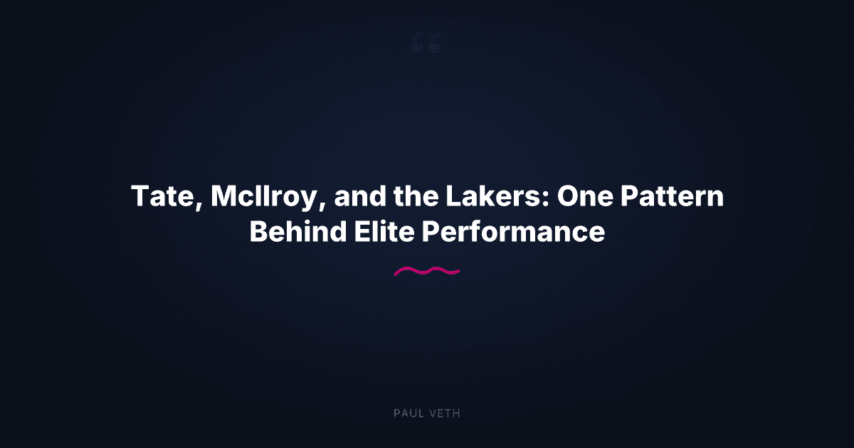 How Elite Athletes Perform From Identity Under Pressure