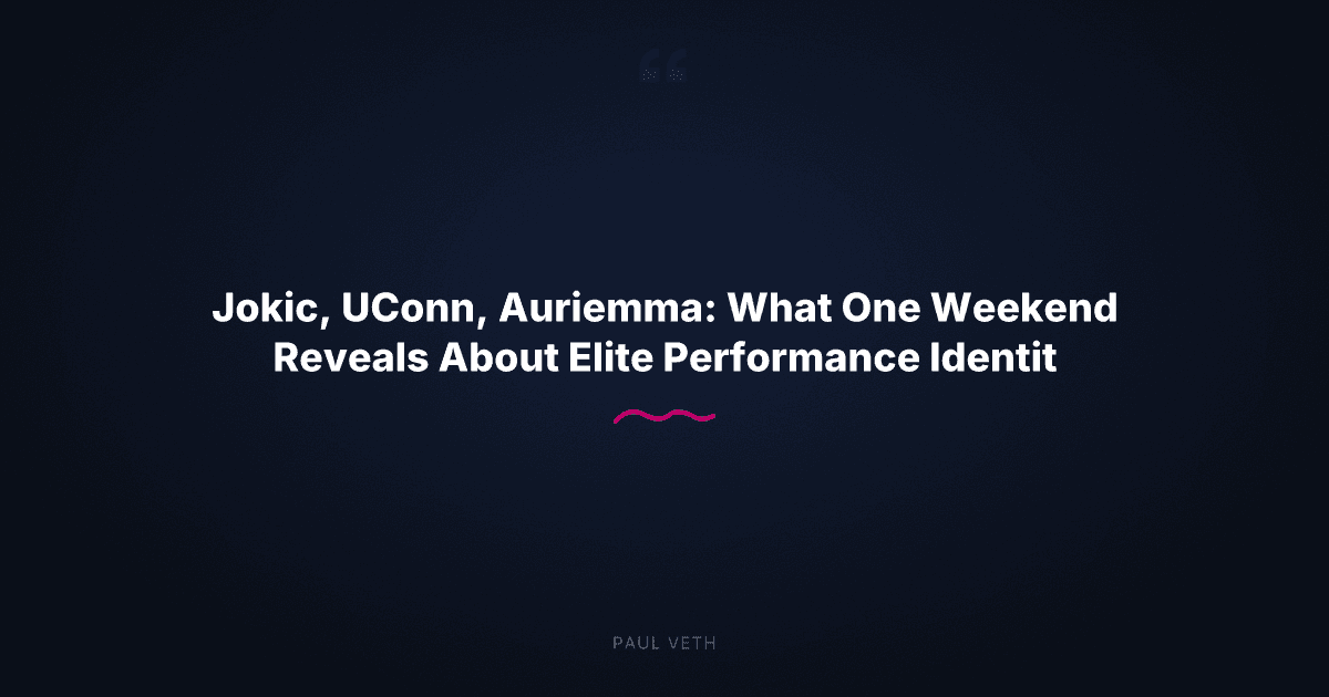 How Elite Competitors Stay Sharp When It Matters Most