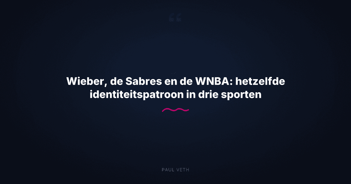 Vertrekkende coaches, teamchemie en het identiteitsgat in topsport